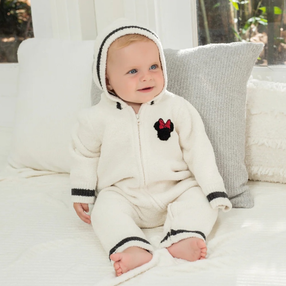 Barefoot Dreams CozyChic Classic Disney Infant Minnie Playsuit